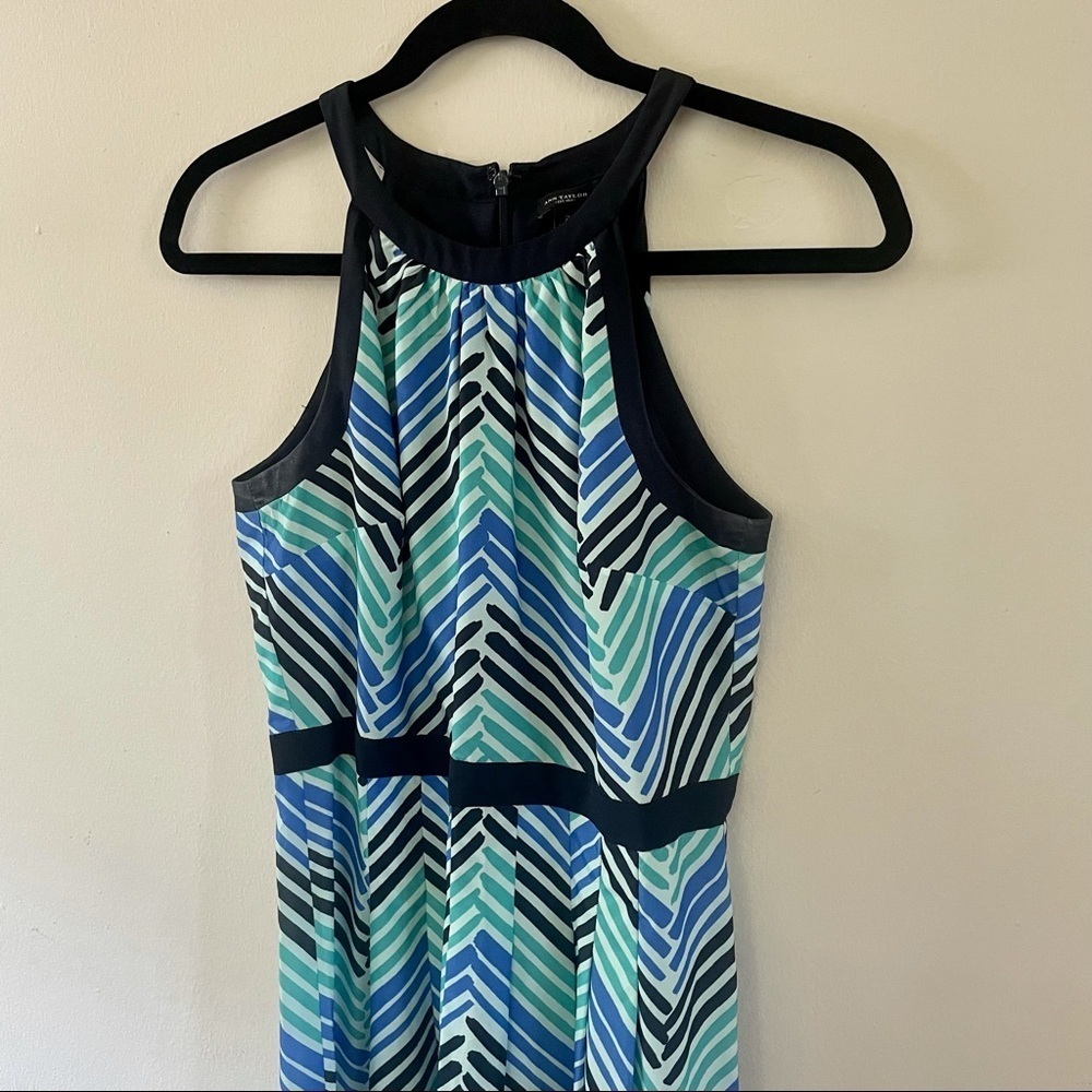 Ann Taylor Chevron Maxi Dress - Picture 4 of 10